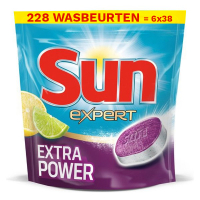 Rand Compatibel met Interpunctie Aanbieding: 6x Sun All in 1 vaatwastabletten Extra Power (38 stuks) Sun  123schoon.nl