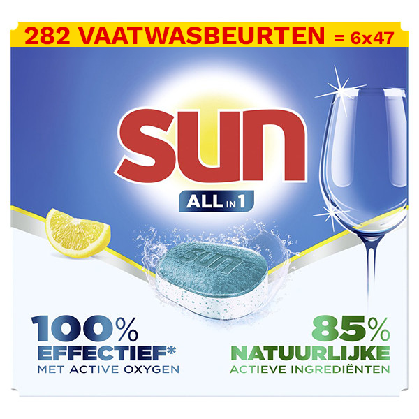 Sun Aanbieding: Sun All-In-1 Vaatwastabletten Citroen (282 stuks)  SSU00148 - 1