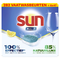 Sun Aanbieding: Sun All-In-1 Vaatwastabletten Citroen (282 stuks)  SSU00148