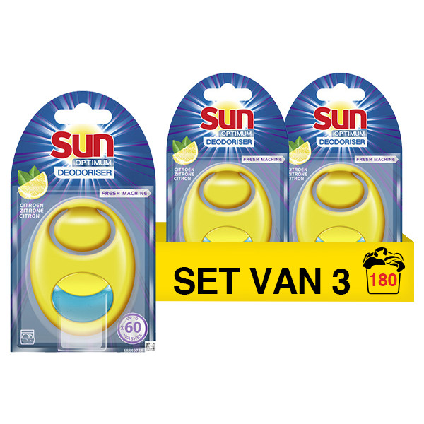 Sun Aanbieding: Sun Machineverfrisser Citroen (3 stuks - 180 wasbeurten)  SSU00124 - 1