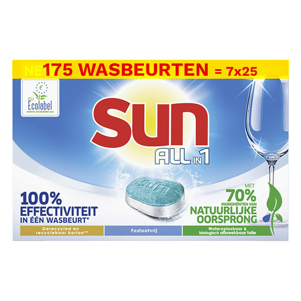 Sun Halfjaarbox: Sun All-In-1 Vaatwastabletten Regular (175 vaatwasbeurten)  SSU00135 - 1