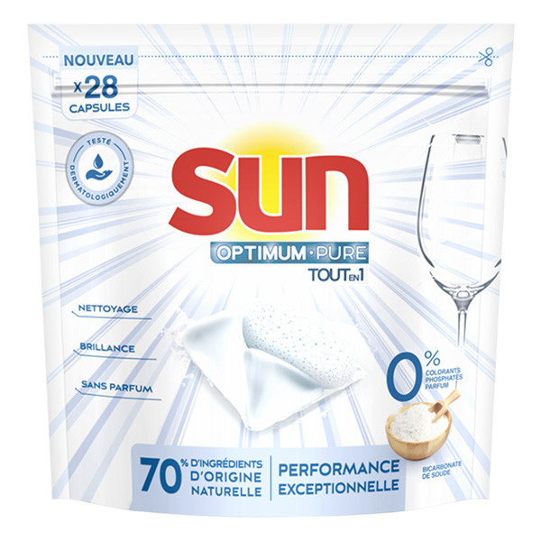 Sun Optimum All-In-1 Vaatwascapsules Pure Bicarbonate Soda (28 vaatwasbeurten)  SSU00128 - 1