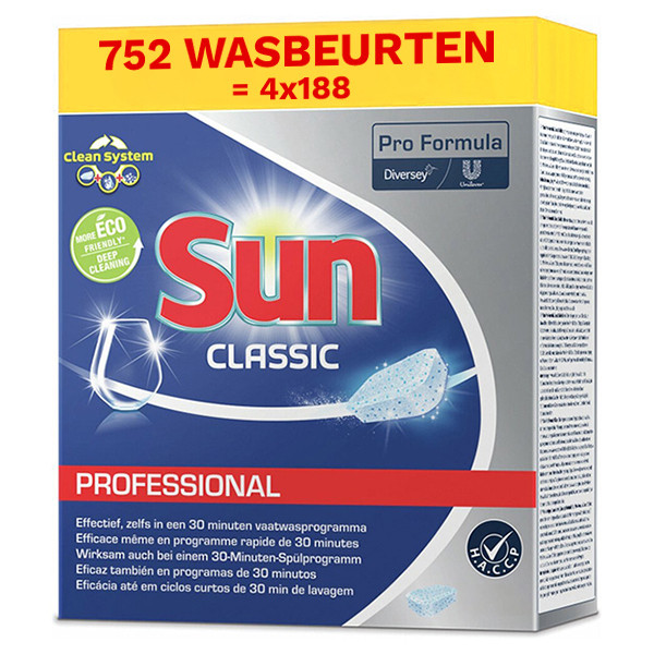 Sun Professional Classic vaatwastabletten (4 dozen - 752 vaatwasbeurten)  SSU00175 - 1