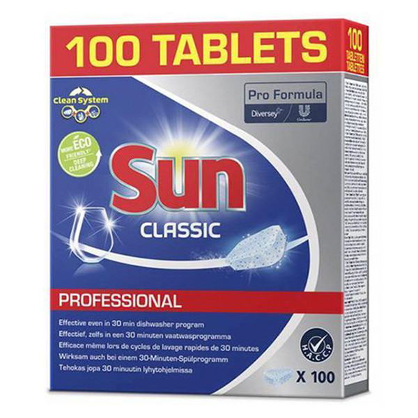 Sun Professional Vaatwastabletten Classic (100 vaatwasbeurten)  SSU00098 - 1