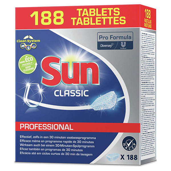 Sun Professional Vaatwastabletten Classic (188 vaatwasbeurten)  SSU00153 - 1