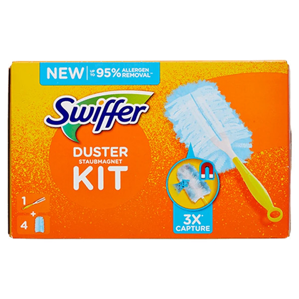 Swiffer Duster Starter Kit (1 Handvat + 4=3 Navullingen)  SSW00574 - 1