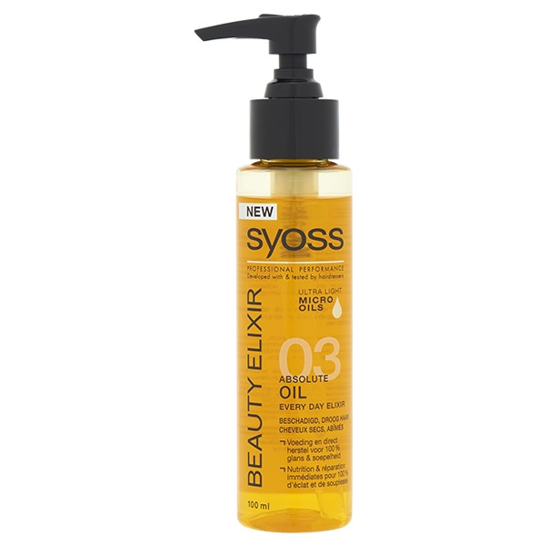 Certificaat onduidelijk Schuine streep Syoss Beauty Elixir Absolute Oil (100 ml) SYOSS 123schoon.nl
