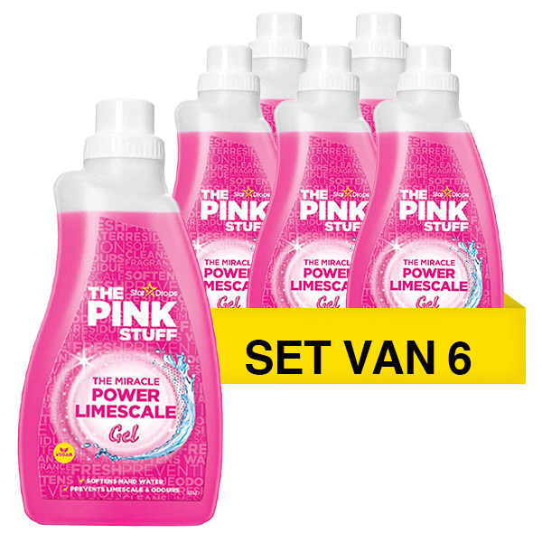 The Pink Stuff Aanbieding: The Pink Stuff Limescale gel - kalkreiniger (6x 1000 ml)  SPI00058 - 1