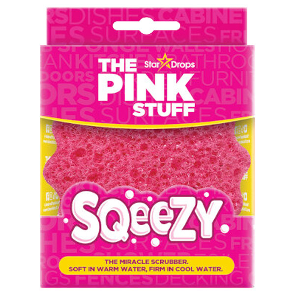 The Pink Stuff Sqeezy - Dubbelzijdige Scrub Spons Roze  SPI00059 - 1