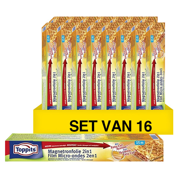 Toppits Aanbieding: 16x Toppits Magnetronfolie 2 in 1 | 15 meter  STO05043 - 1
