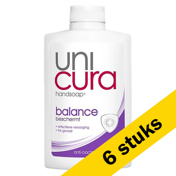 Unicura Aanbieding: 6x Unicura Balance vloeibare zeep navulling (250 ml)  SUN00012 - 1