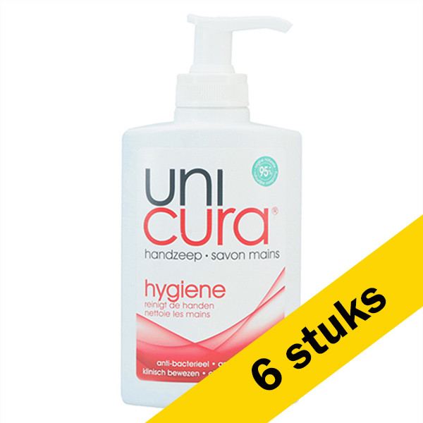 Unicura Aanbieding: 6x Unicura handzeep Hygiene (250 ml)  SUN00028 - 1