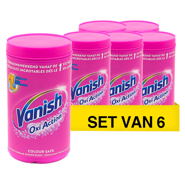 Vanish Aanbieding: Vanish Oxi Action Pink Powder (6 potten - 9 kg)  SVA01017 - 1