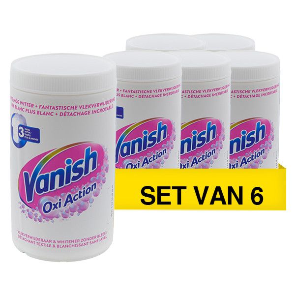 Vanish Aanbieding: Vanish Oxi Action White Powder (6 potten - 9 kg)  SVA01015 - 1