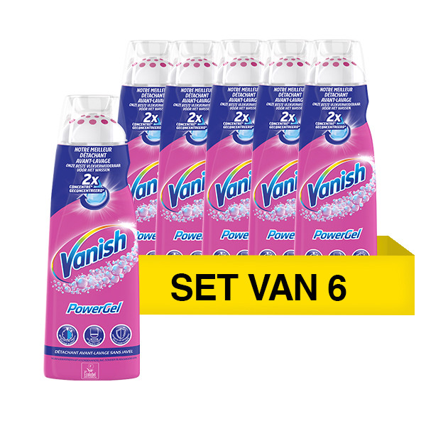 Vanish Aanbieding: Vanish Vlekverwijderaar Powergel (6 flessen - 200 ml)  SVA00077 - 1