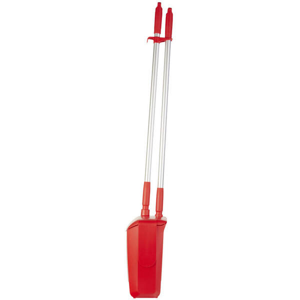 Vikan hygiëne combinatieset blik/veger met lange steel (rood)  SVI01054 - 2