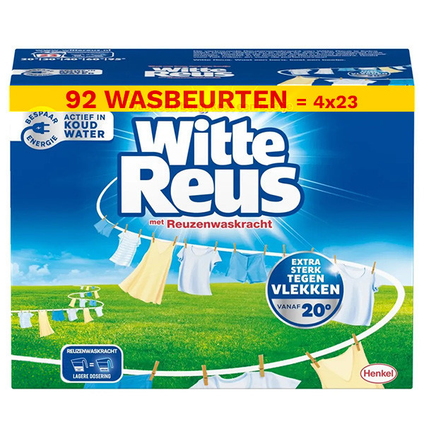 Witte-Reus Aanbieding: Witte Reus waspoeder 1,15kg (4 dozen - 92 wasbeurten)  SRE00325 - 1