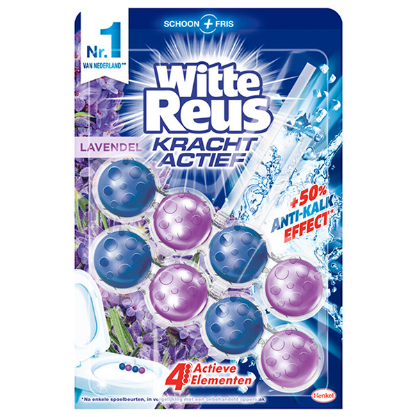 Witte-Reus Witte Reus toiletblok Kracht Actief Lavendel (100 g)  SRE00331 - 1