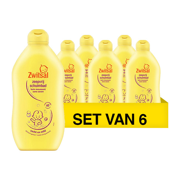 Zwitsal Aanbieding: 6x Zwitsal Schuimbad zeepvrij (400 ml)  SZW00068 - 1