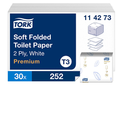 Tork toiletpapier gevouwen