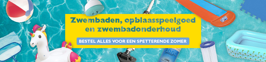 Zwembaden, opblaasspeelgoed en zwembadonderhoud